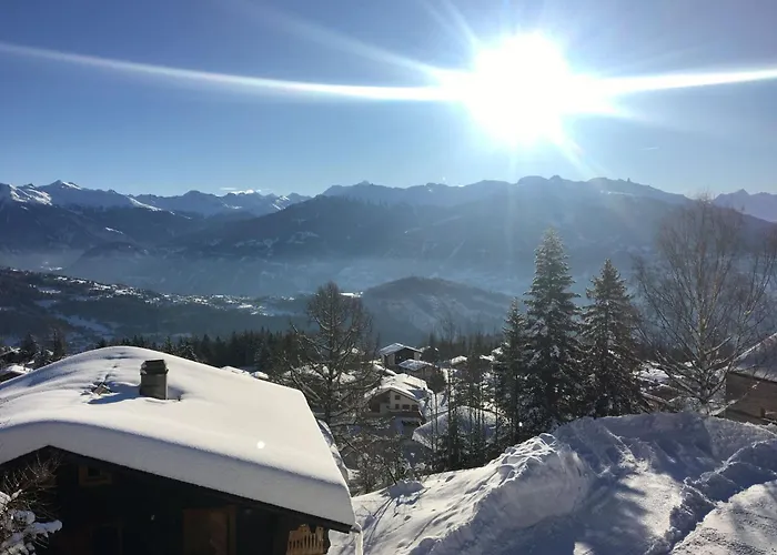 Outstanding For Groups South Facing Breathtaking Views Year Round Chalet Anzère
